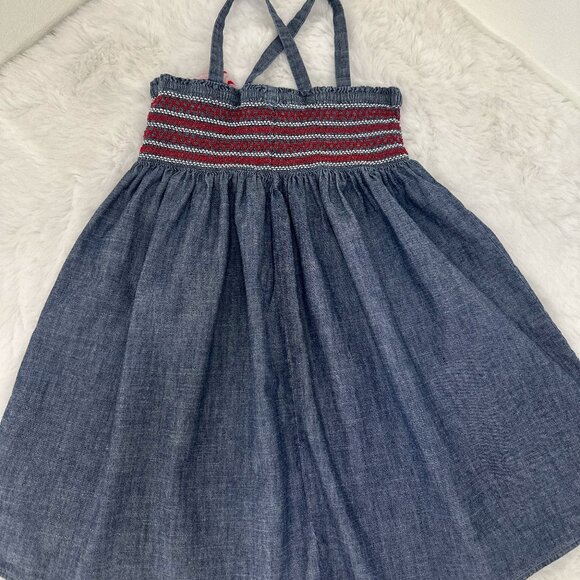 Gymboree Girls Denim Smocked Dress - Picture 5 of 7